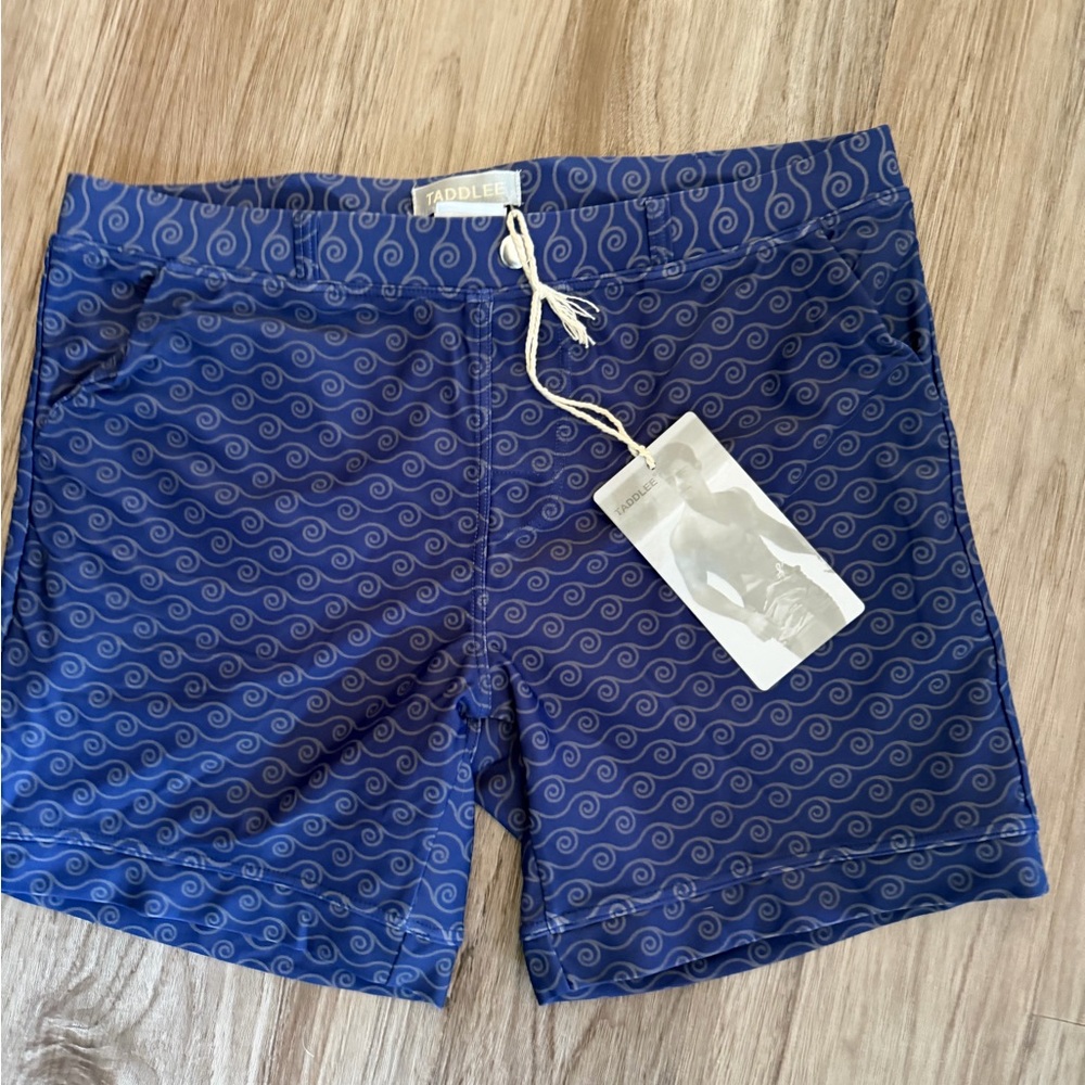 Taddlee  Men's Blue Swim Trunks
